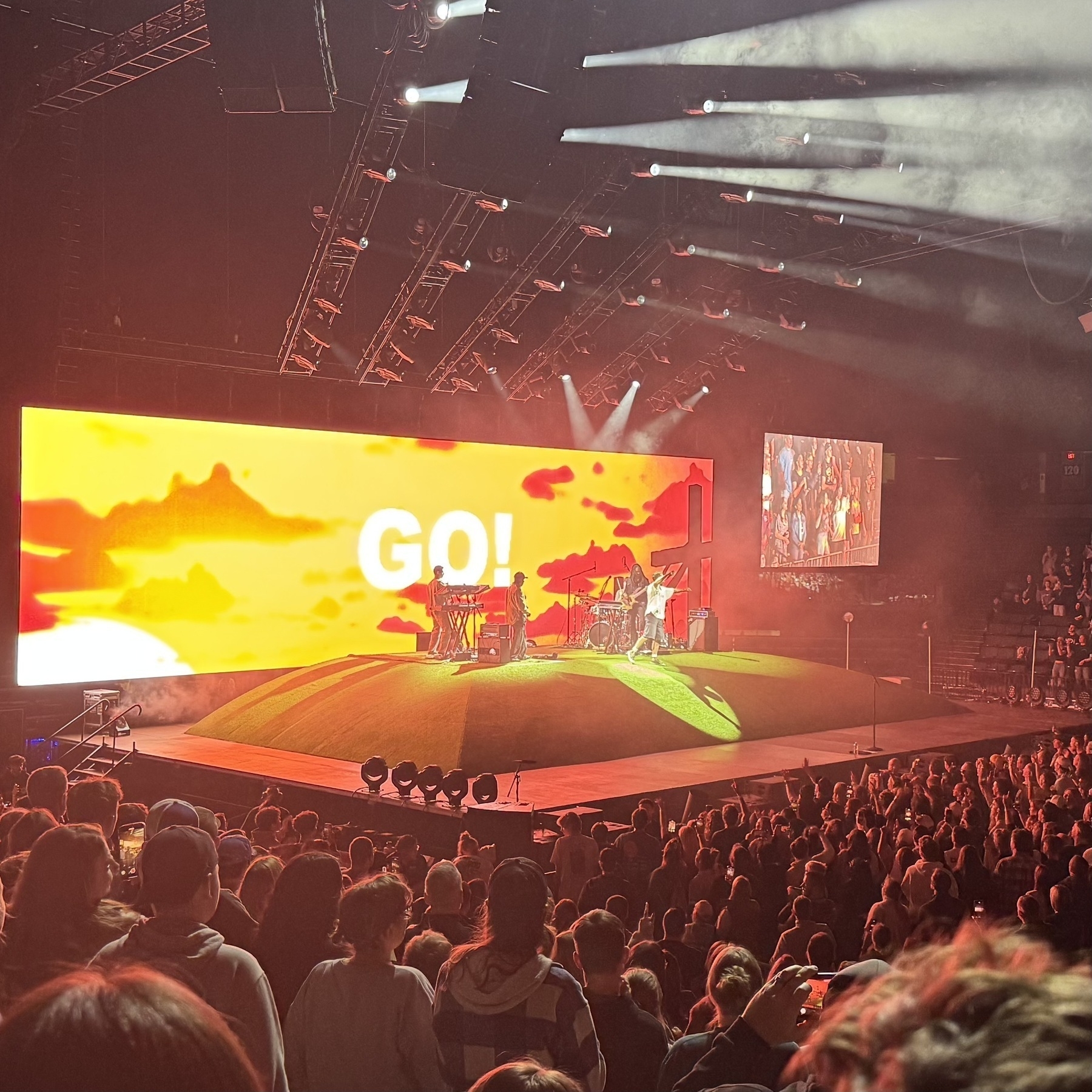 Forrest performing unreleased music that we were sampled on